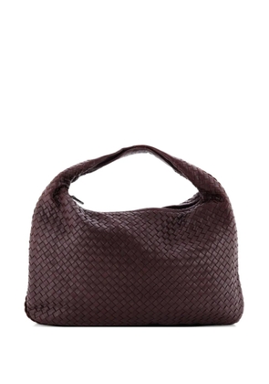 Bottega Veneta Pre-Owned Veneta Intrecciato Nappa Medium hobo bag - Red