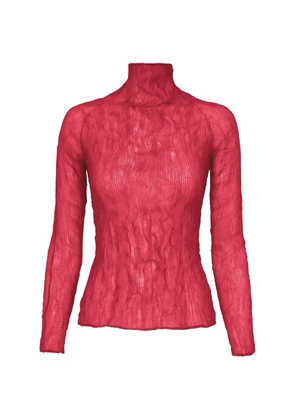 Issey Miyake textured turtleneck top