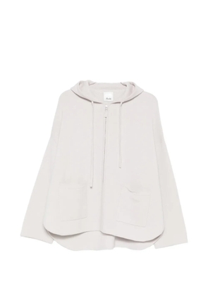 Allude zip-up cardigan - Grey