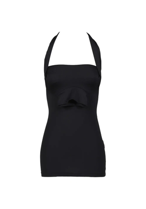 VETEMENTS halterneck mini dress - Black