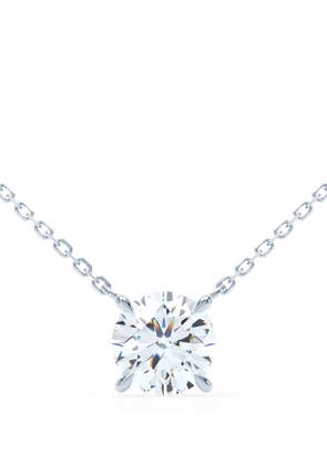 LOEV 18kt recycled white gold Floating Brilliant diamond necklace - Silver