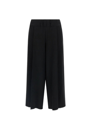 Issey Miyake Campagne elasticated wide leg trousers - Black