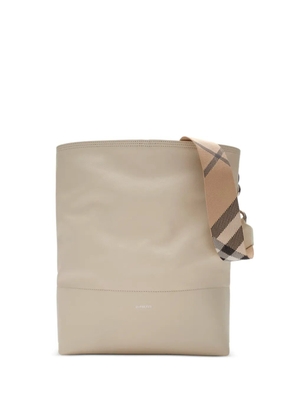 Burberry medium B-clip bucket bag​ - Neutrals