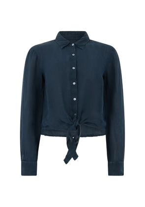 120% Lino buttoned shirt - Blue
