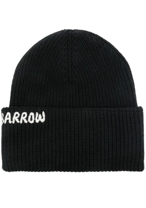 BARROW ribbed-knit beanie hat - Black