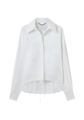 Stella McCartney drawstring-hem long-sleeve shirt - White