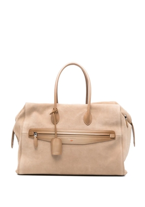 Santoni zip-fastening holdall bag - Neutrals