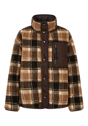 TOMBOY check-pattern jacket - Brown