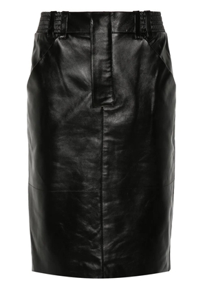 Saint Laurent leather pencil skirt - Black