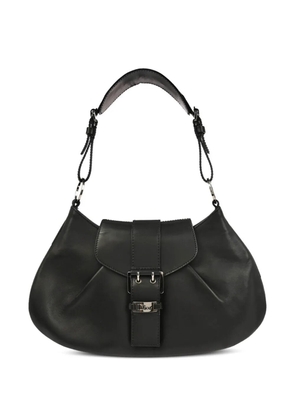 Christian Dior Pre-Owned 2002 buckle leather tote bag - Black