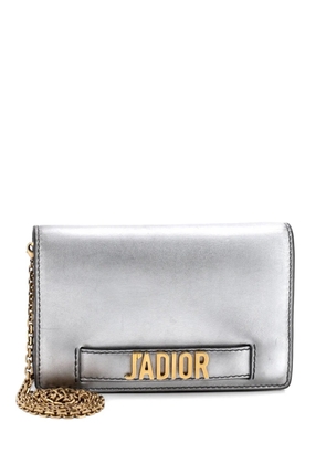 Christian Dior Pre-Owned J'Adior Wallet on Chain Leather crossbody bag - Metallic