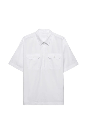 Prada short-sleeved cotton shirt - White