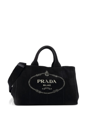 Prada Pre-Owned Canapa Convertible Canvas Medium tote bag - Black