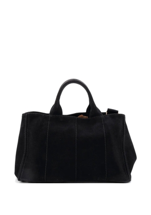 Prada Pre-Owned Canapa Convertible Canvas Medium tote bag - Black