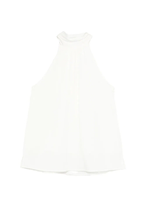 SILK95FIVE Villet high-neck blouse - White