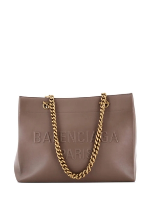 Balenciaga Pre-Owned Duty Free Chain Leather Medium tote bag - Brown