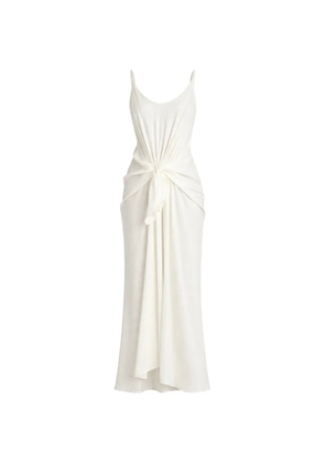 JW Anderson knot draped maxi dress - White