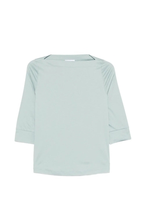 AROVESCIO boat-neck T-shirt - Blue