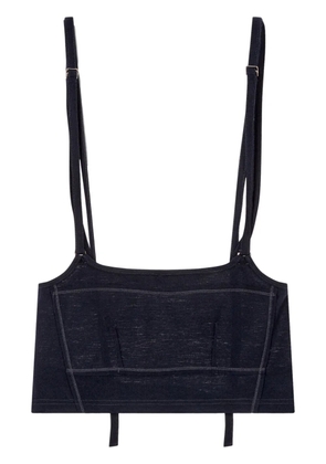 TOMBOY cropped layered top - Blue