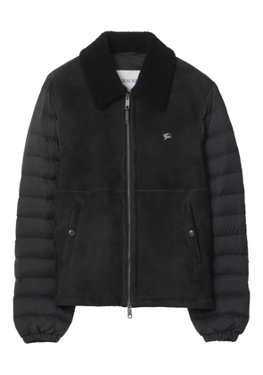 Burberry Equestrian shearling nylon puffer jacket - Black