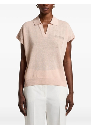 Peserico pocket polo knitwear - Pink