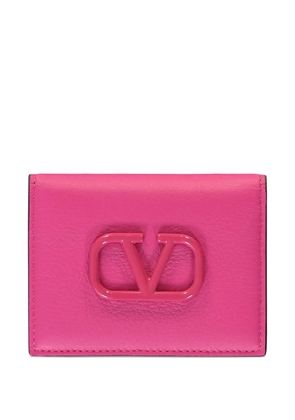 Valentino Garavani logo-detail card holder - Pink