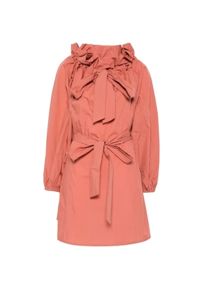 Essentiel Antwerp ruffled-neck mini dress - Orange