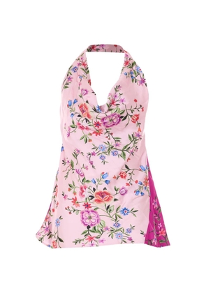 LIU JO floral-print top - Pink