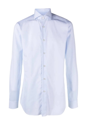 Xacus long-sleeved button-up shirt - Blue