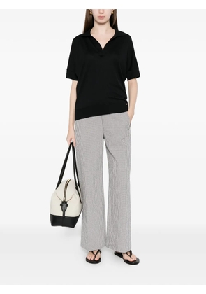 Via Masini 80 check trousers - Black