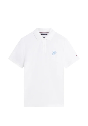 Tommy Hilfiger embroidered-logo polo shirt - White