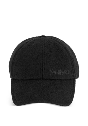 Saint Laurent logo baseball cap - Black