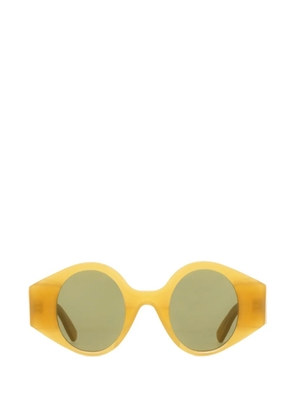 AUDE HEROUARD Marthe round-frame sunglasses - Yellow