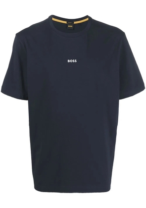 BOSS logo-print T-shirt - Blue