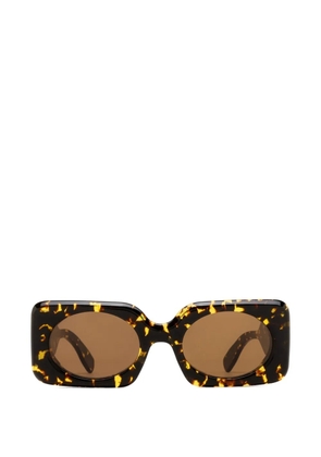 AUDE HEROUARD Gisele square-frame sunglasses - Brown