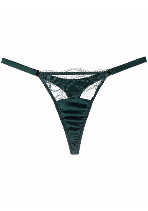 Fleur Of England Ela satin thong - Green
