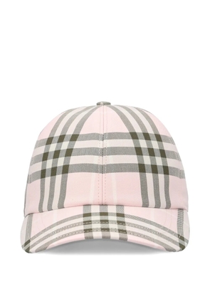 Burberry check baseball cap - Pink
