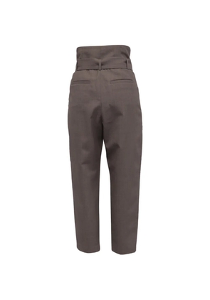 IRO high-rise belted trousers - Brown