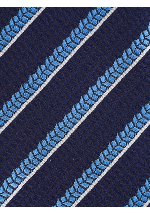 Zegna striped tie - Blue