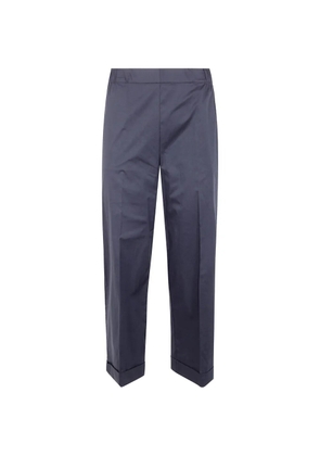 Liviana Conti turn-up tailored trousers - Blue