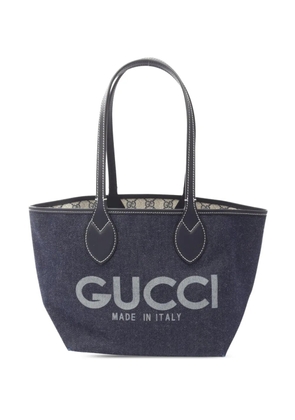 Gucci Pre-Owned 2016-2026 Small Denim and GG Canvas Totissima Reversible tote bag - Blue
