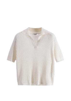 Roberto Collina ribbed V-neck T-shirt - Neutrals