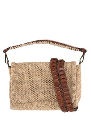 IBELIV raffia tote bag - Neutrals
