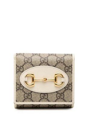 Gucci Pre-Owned 2016-2025 GG Supreme Horsebit 1995 Bifold Wallet small wallets - Brown