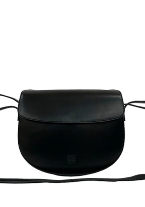 Loewe Pre-Owned 2000-2025 Calfskin Anagram Flap crossbody bag - Black