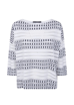 PierAntonioGaspari striped sweater - White