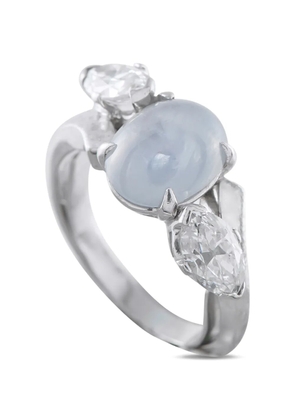 LB Exclusive diamond and sapphire ring - Silver