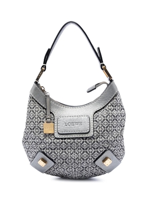 Loewe Pre-Owned 2007-2008 Anagram Canvas New Road hobo bag - Grey