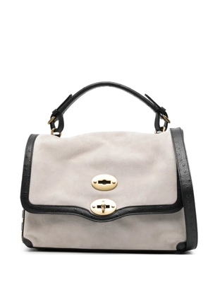 Zanellato small Postina studded tote bag - Grey