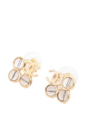 CHANEL Pre-Owned 2024 CC Gold Plated Resin Earrings costume earrings